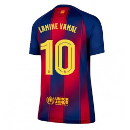 Barcelona Lamine Yamal #10 Thuis tenue Dames 2025-26 Korte Mouw